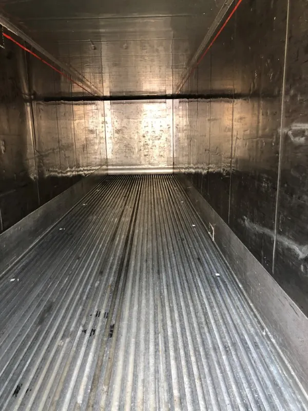 inside refrigerated container
