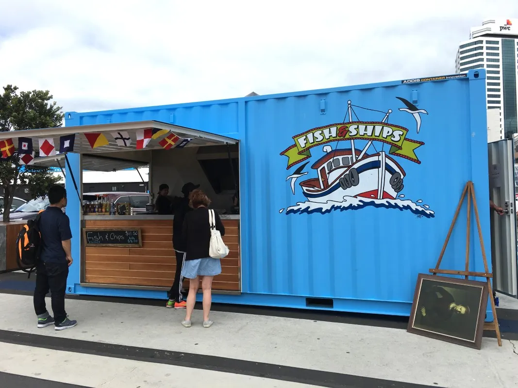 modified pop-up retail container